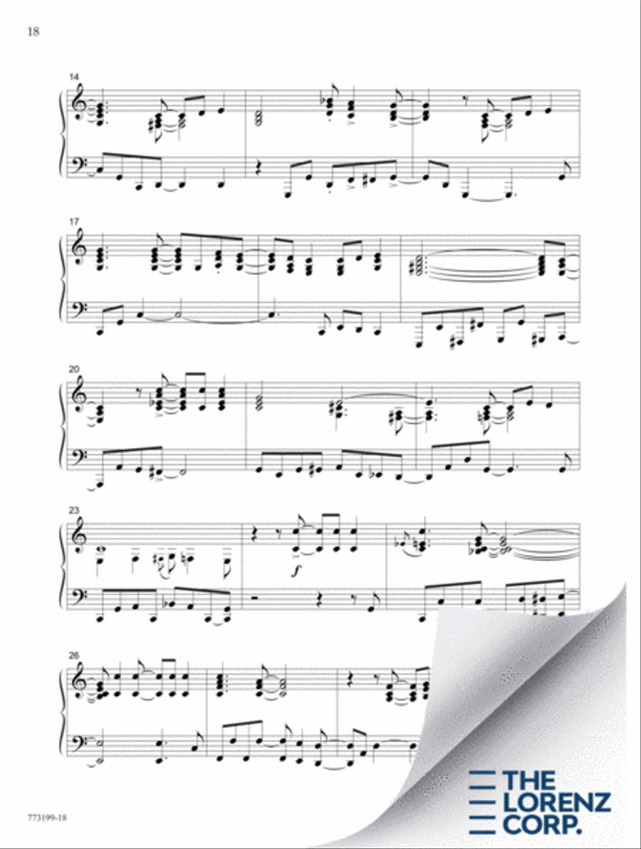 I Come To Thee Piano Solo scores gallery preview page 19