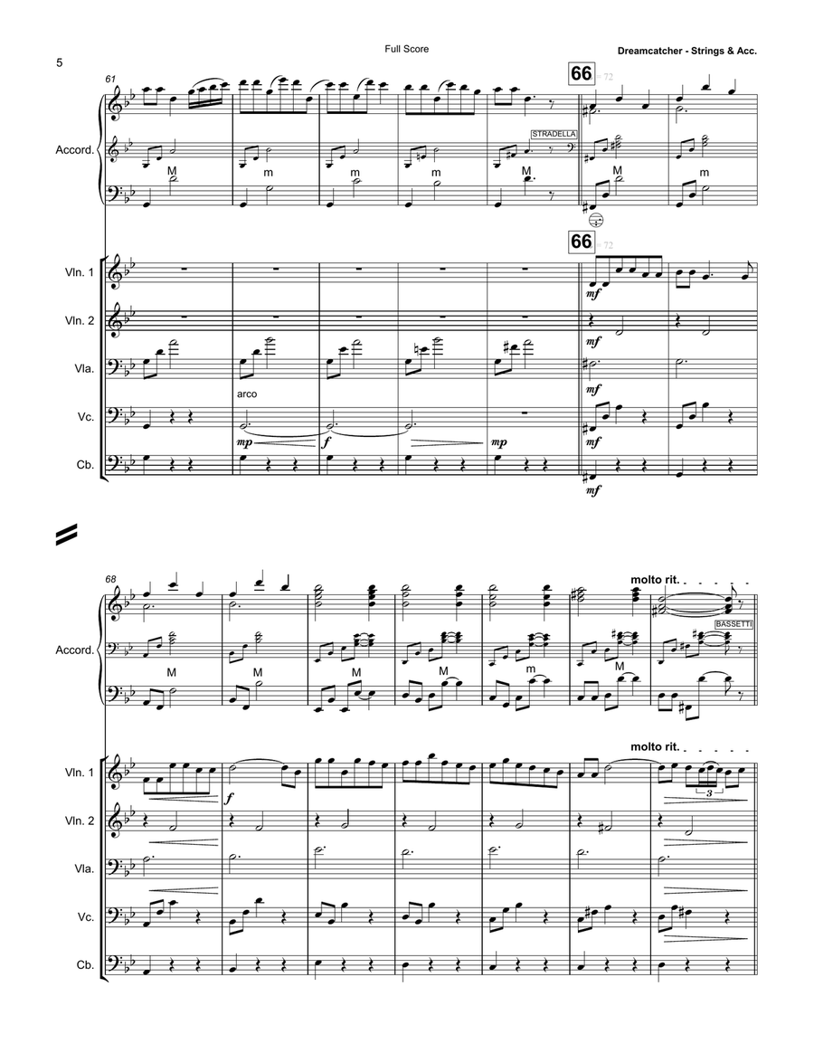 Dreamcatcher Dreamcatcher Accordion scores gallery preview page 6