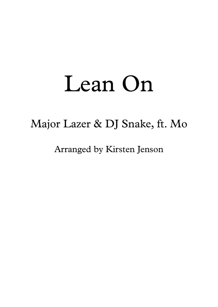 Lean On image number null