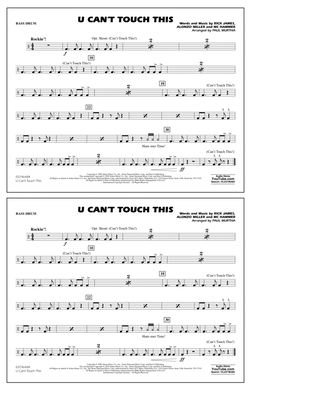 U Can't Touch This (arr. Paul Murtha) - Bass Drum