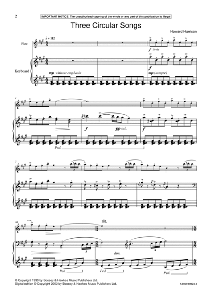 Three Circular Songs School and Community scores gallery preview page 2