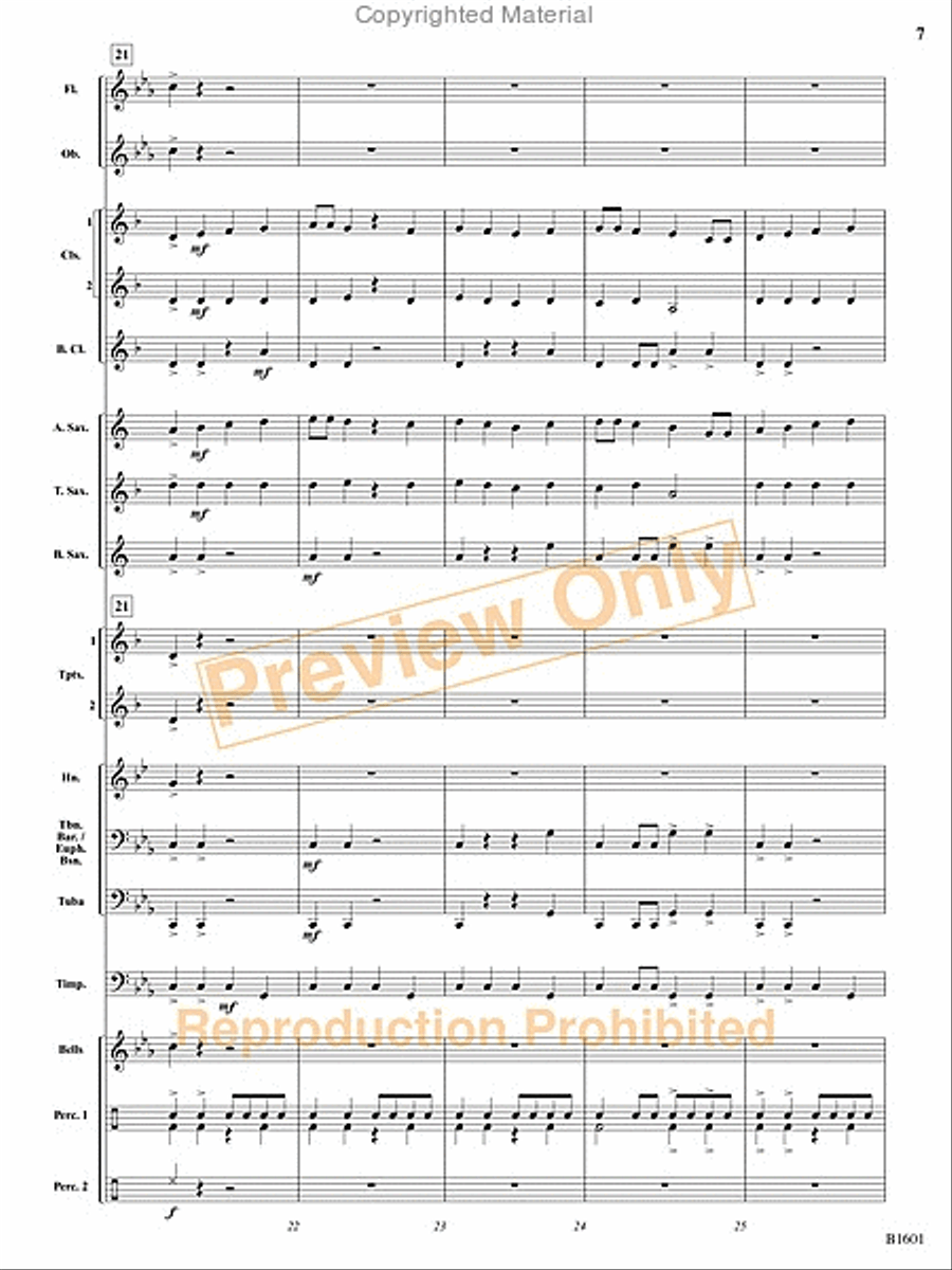 Gameday Battle Concert Band scores gallery preview page 24