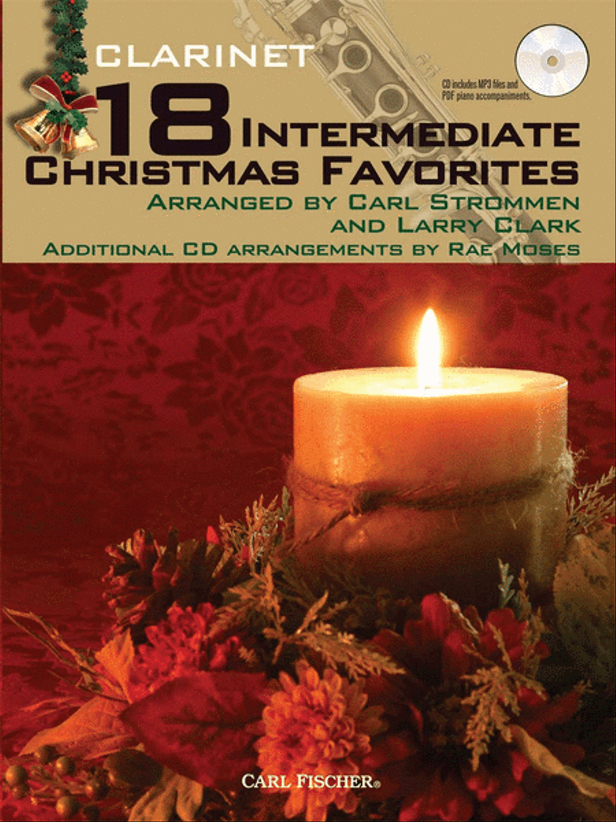 18 Intermediate Christmas Favorites B-Flat Clarinet scores gallery preview page 1