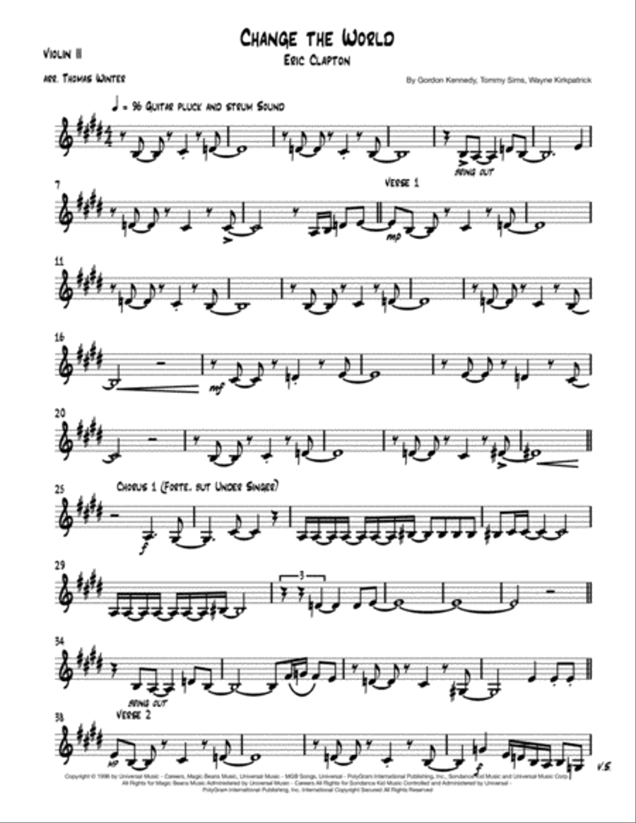 Change The World String Quartet scores gallery preview page 3
