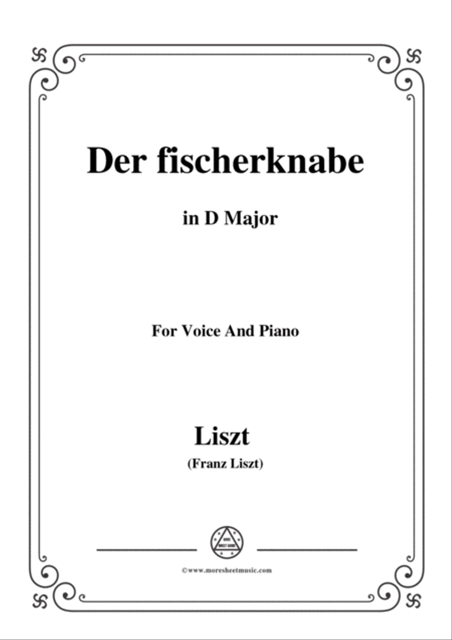 Liszt-Der fischerknabe in D Major,for Voice and Piano