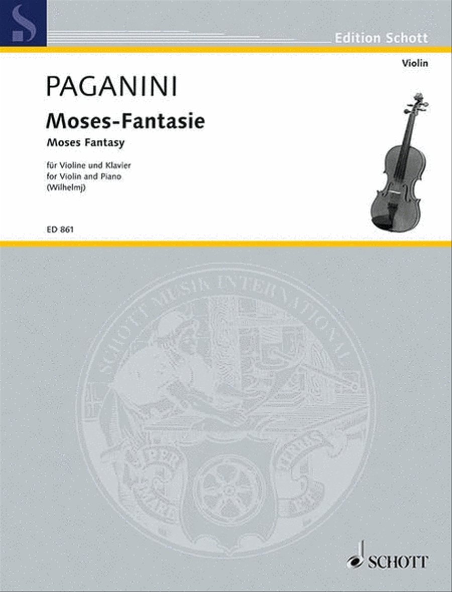 Moses Fantasy Variations (Paganini) Violin Solo scores gallery preview page 1