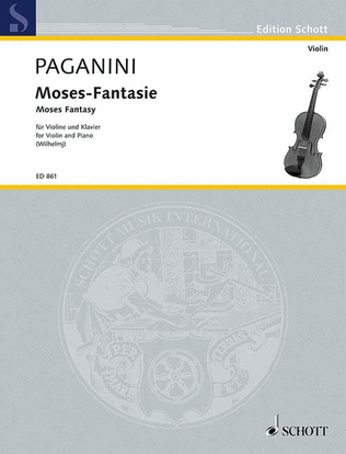 Book cover for Moses Fantasy Variations (Paganini)