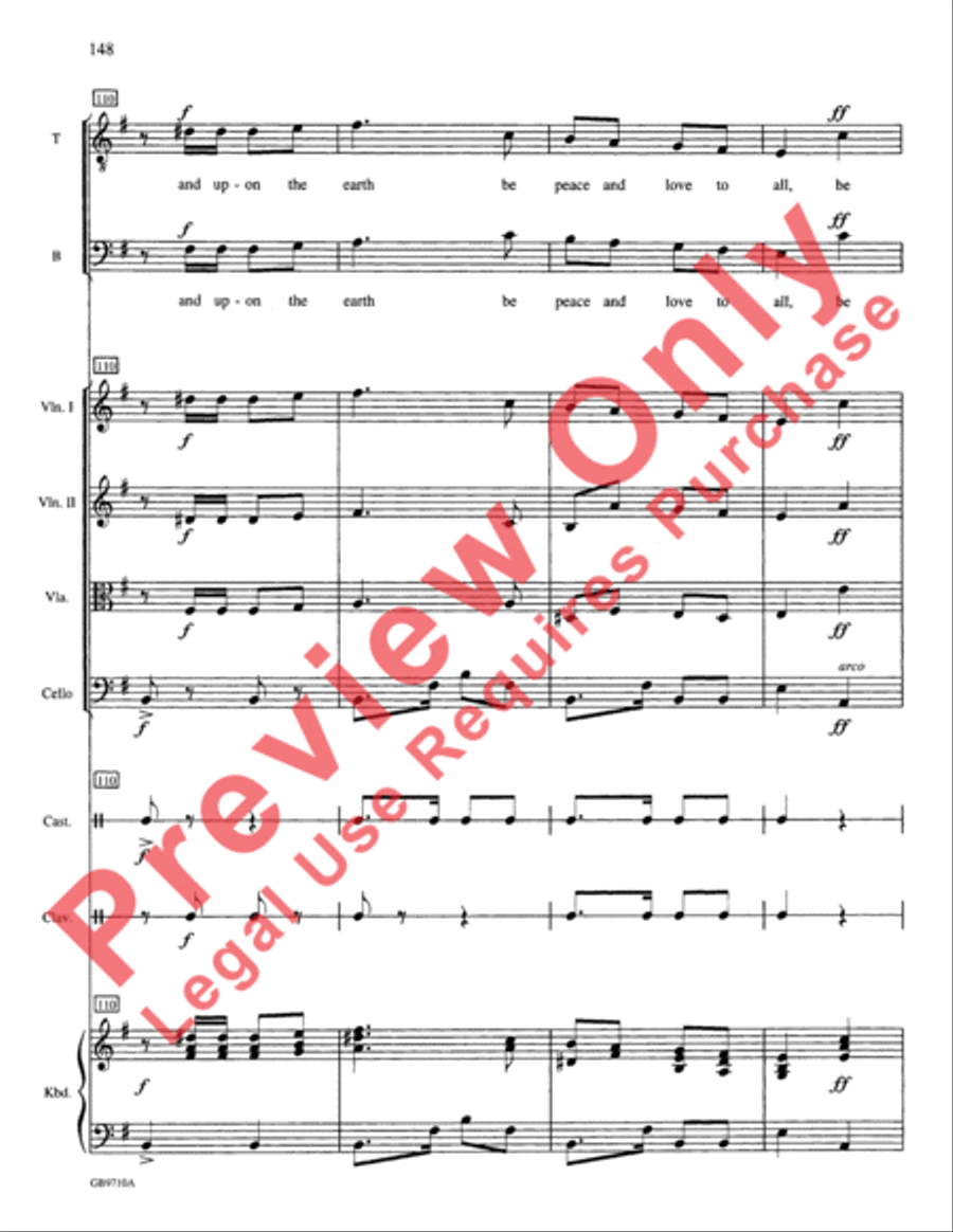 A Festival of Lessons and Carols Choir scores gallery preview page 149