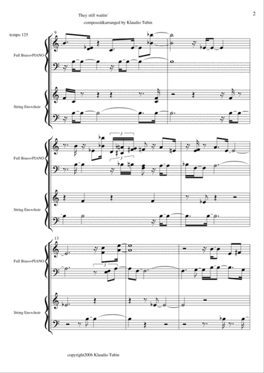 They still waitin´ They still waitin´ Jazz Ensemble scores gallery preview page 3