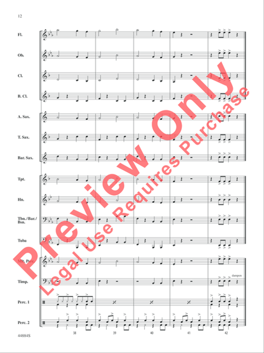 Caribbean Breeze Caribbean Breeze Concert Band scores gallery preview page 13
