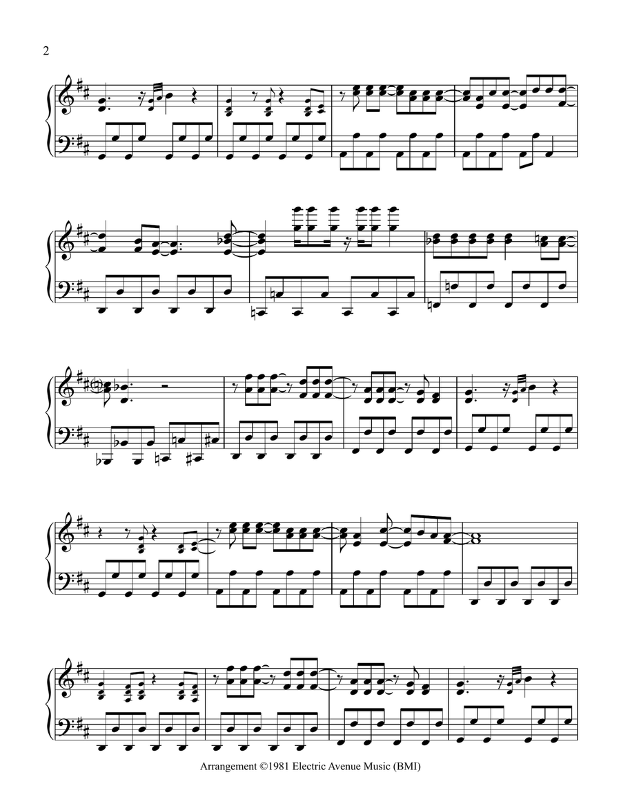 My Life Piano Solo scores gallery preview page 2