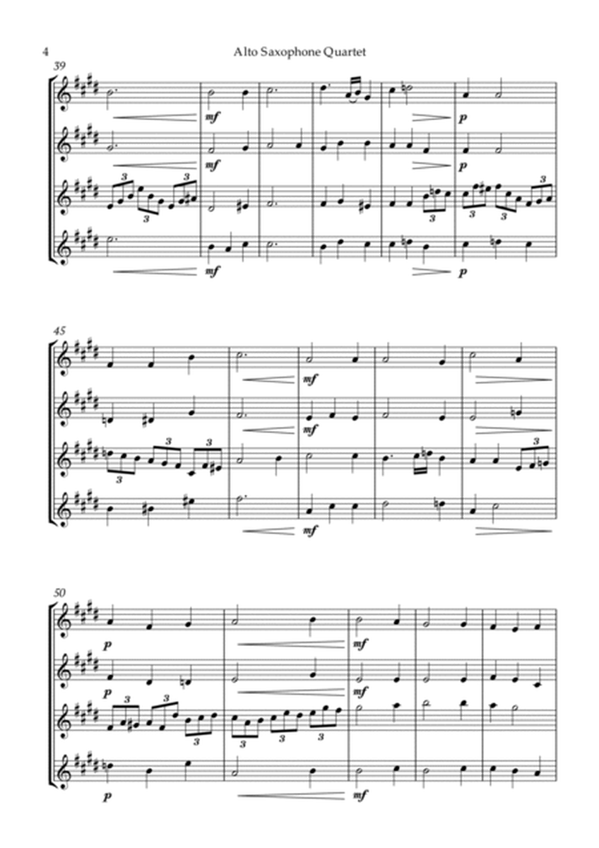 Bach Jesu, joy of man's desiring for Alto Saxophone Quartet image number null