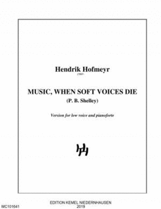 Book cover for Music, when soft voices die