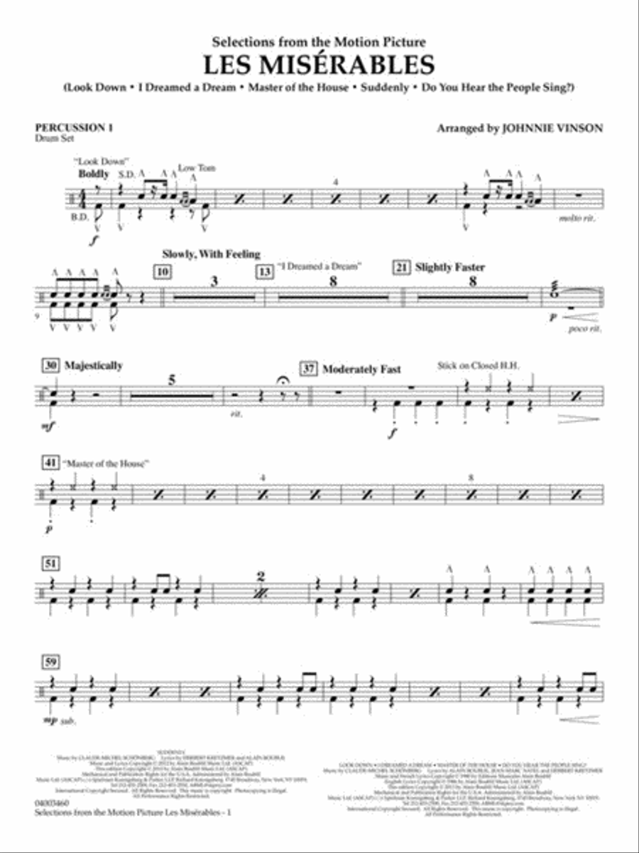 Les Misérables (Selections from the Motion Picture) Concert Band scores gallery preview page 10