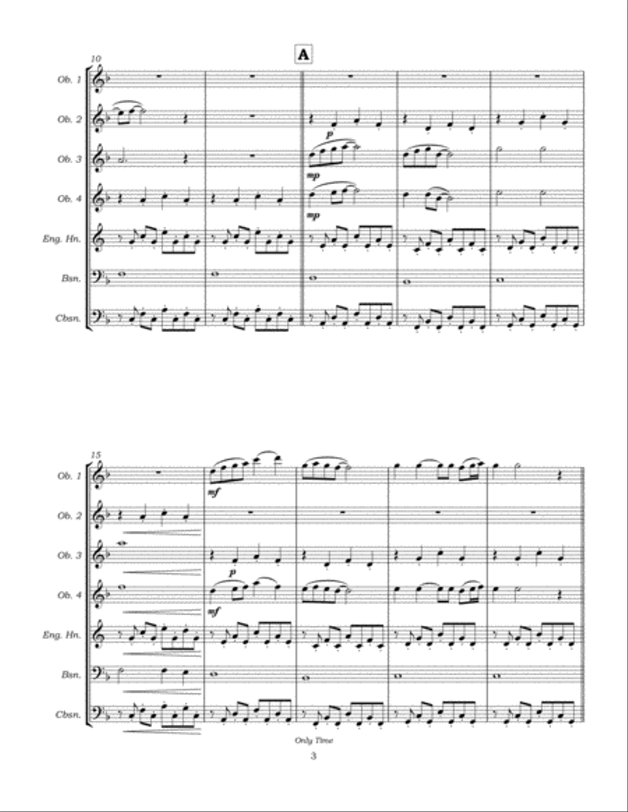 Only Time Woodwind Ensemble scores gallery preview page 6