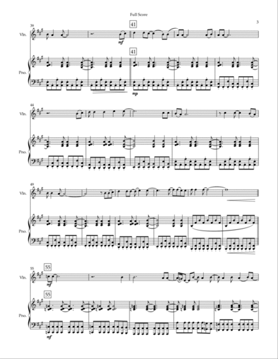 Can't Stop Loving You Violin Solo scores gallery preview page 3