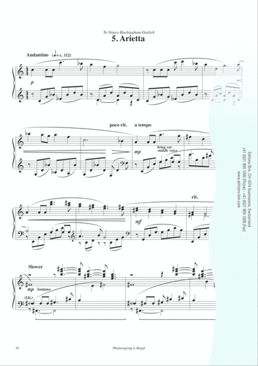 6 Bagatelles Piano Solo scores gallery preview page 9