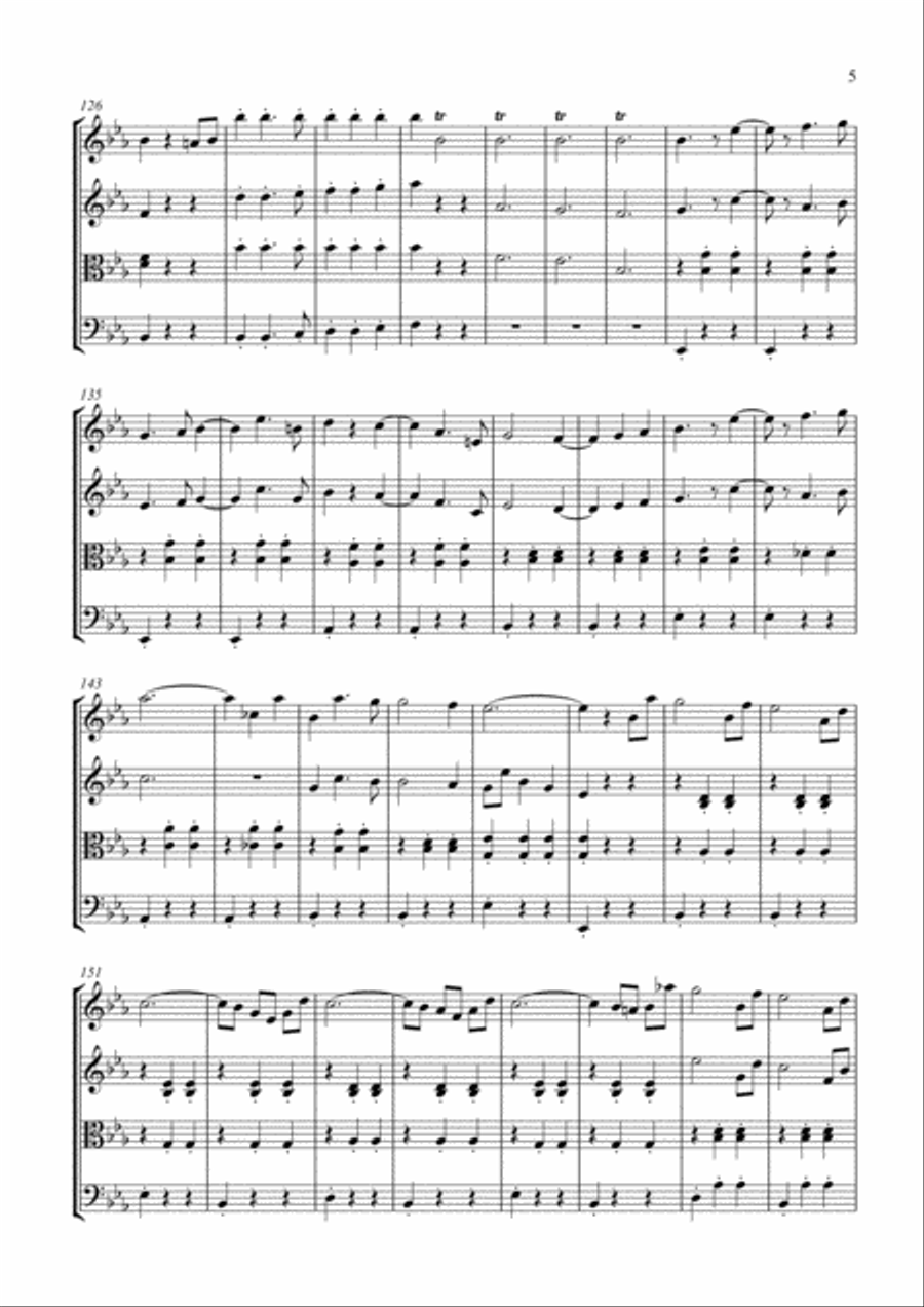 Voices of Spring String Quartet scores gallery preview page 6