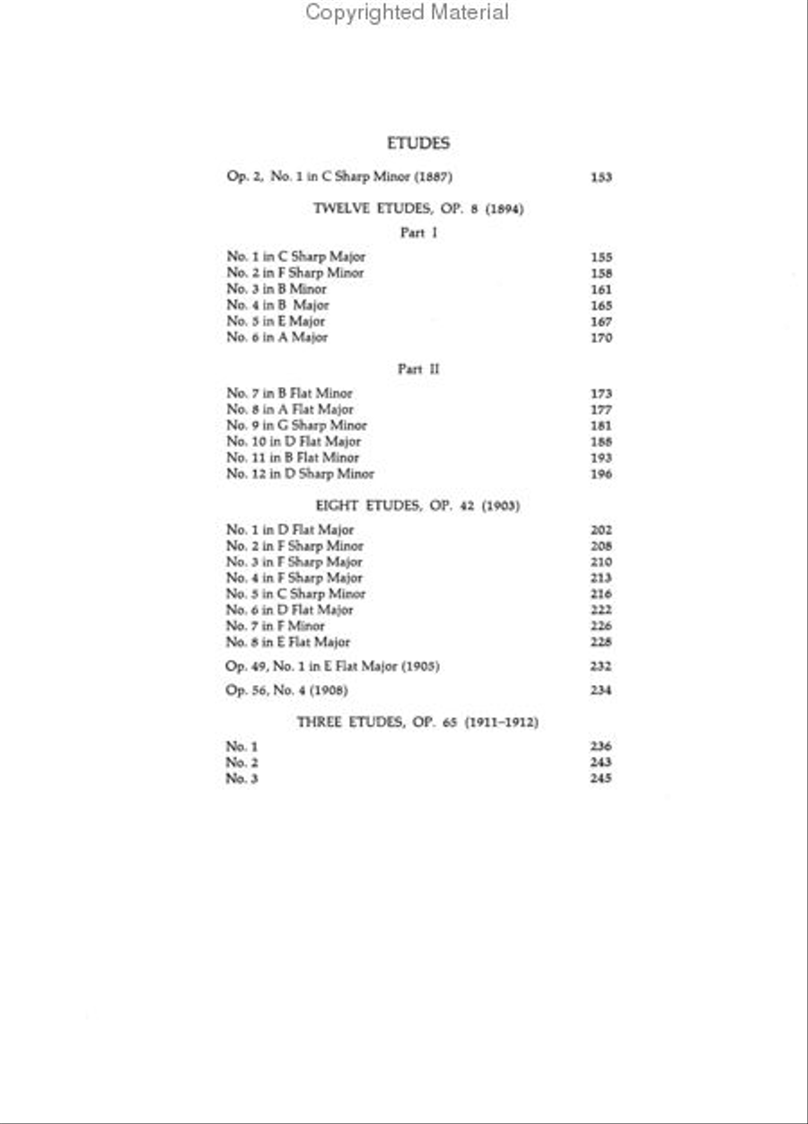 The Complete Preludes And Etudes For Pianoforte Solo