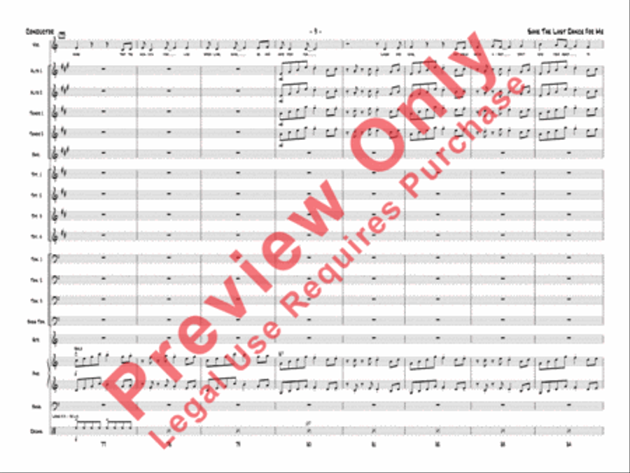Save the Last Dance for Me Jazz Ensemble scores gallery preview page 12
