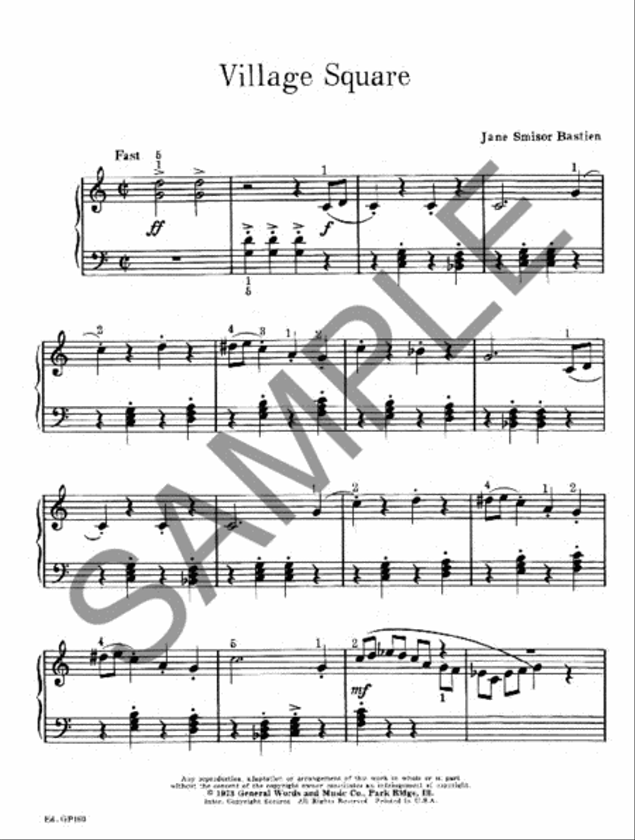 Village Square Piano Method scores gallery preview page 2