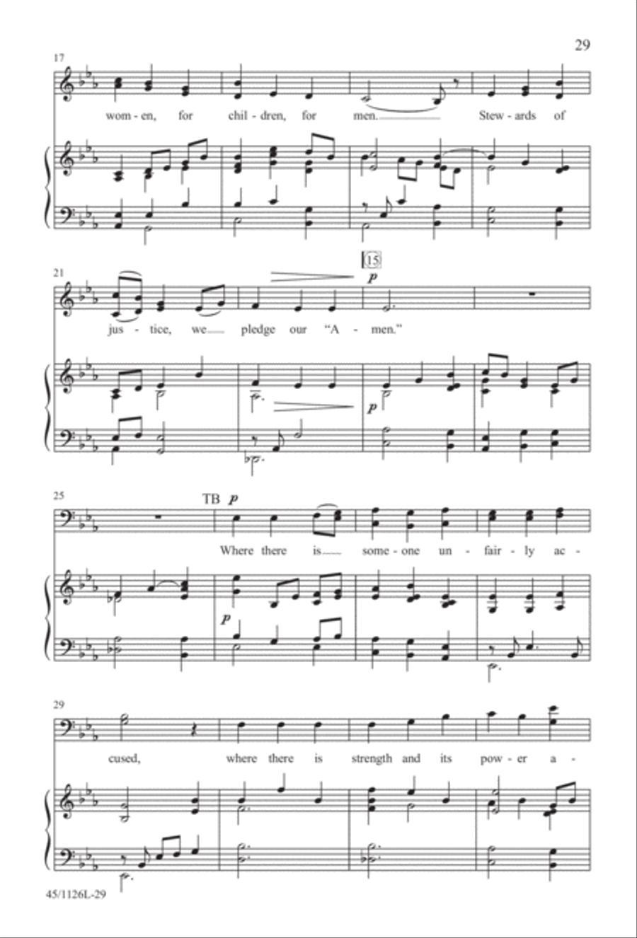 Prayers for the Nations 4-Part scores gallery preview page 30