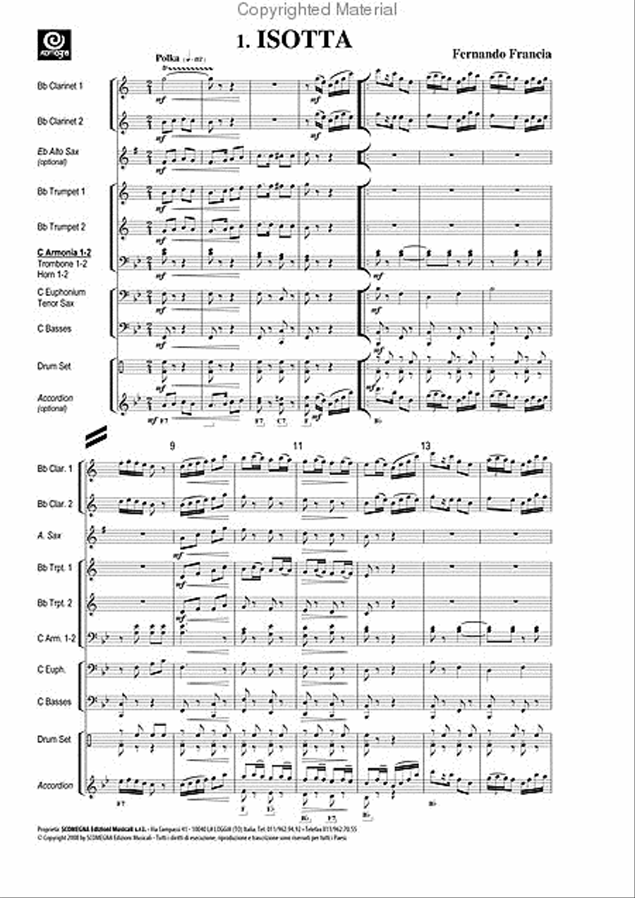 Green Book Vol. 2 - 12 Dance Numbers Marching Band scores gallery preview page 3