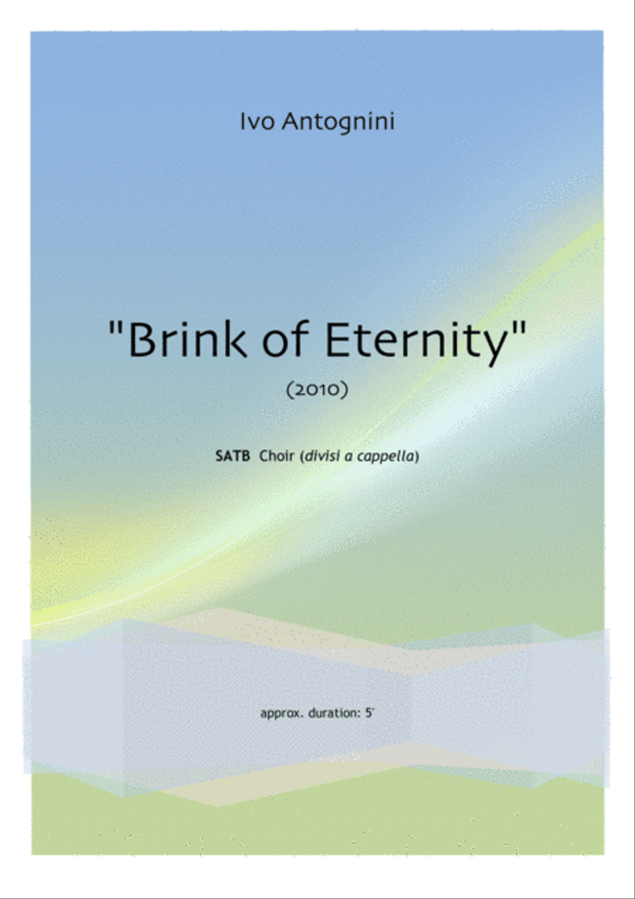 BRINK OF ETERNITY 4-Part scores gallery preview page 1
