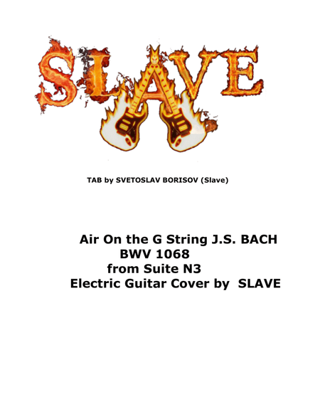 Air On the G String J.S. BACH - BWV 1068 from Suite N3 Electric Guitar Cover by SLAVE image number null