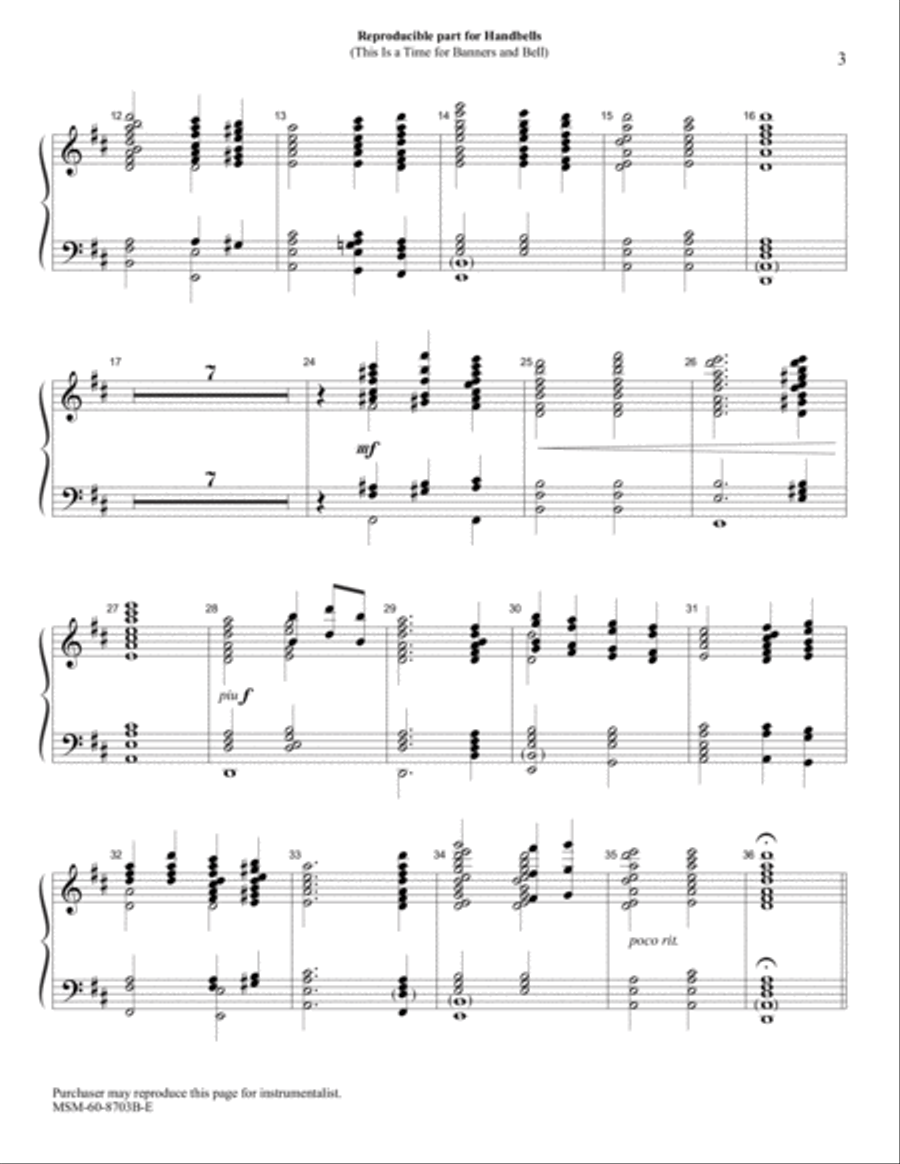 This Is a Time for Banners and Bells Choir scores gallery preview page 2