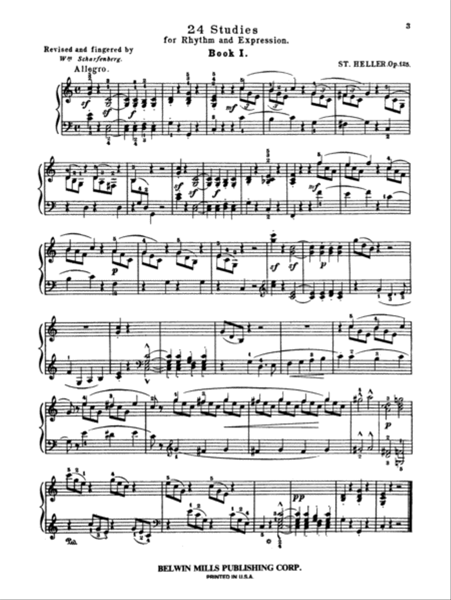 Twenty-four Piano Studies for Rhythm and Expression, Op. 125 Piano Method scores gallery preview page 4