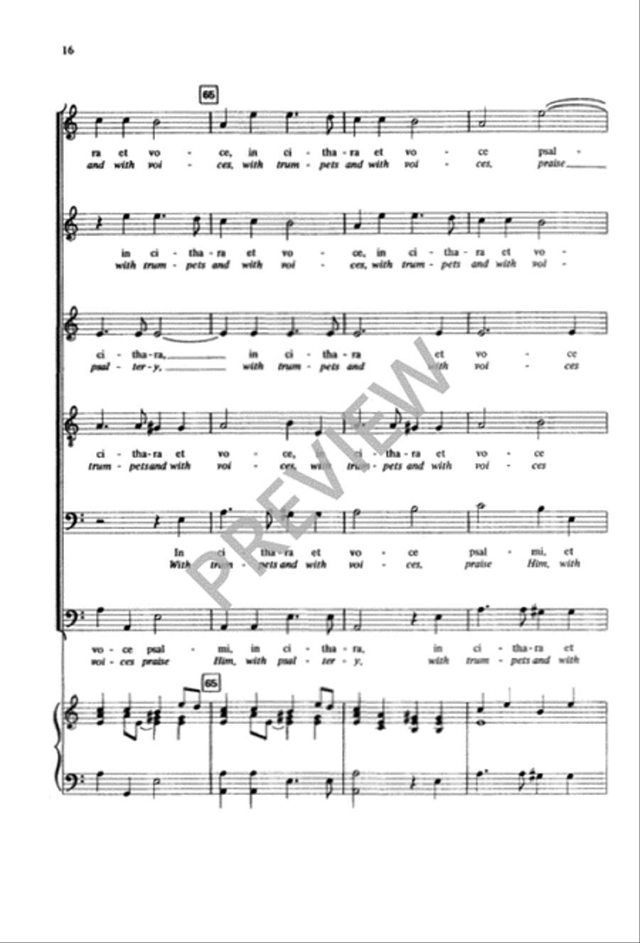 Cantate Domino - SSATBB SSATBB scores gallery preview page 17