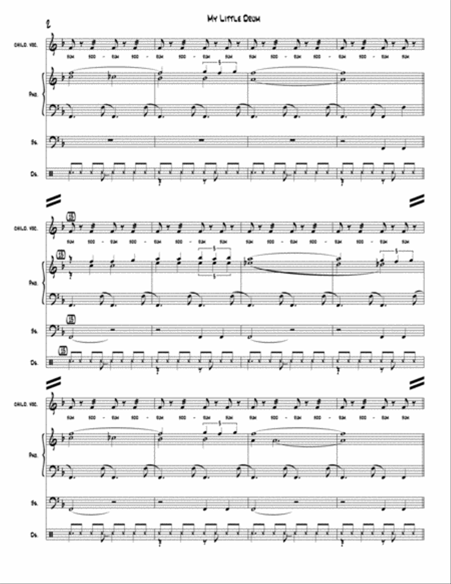 My Little Drum 4-Part scores gallery preview page 2