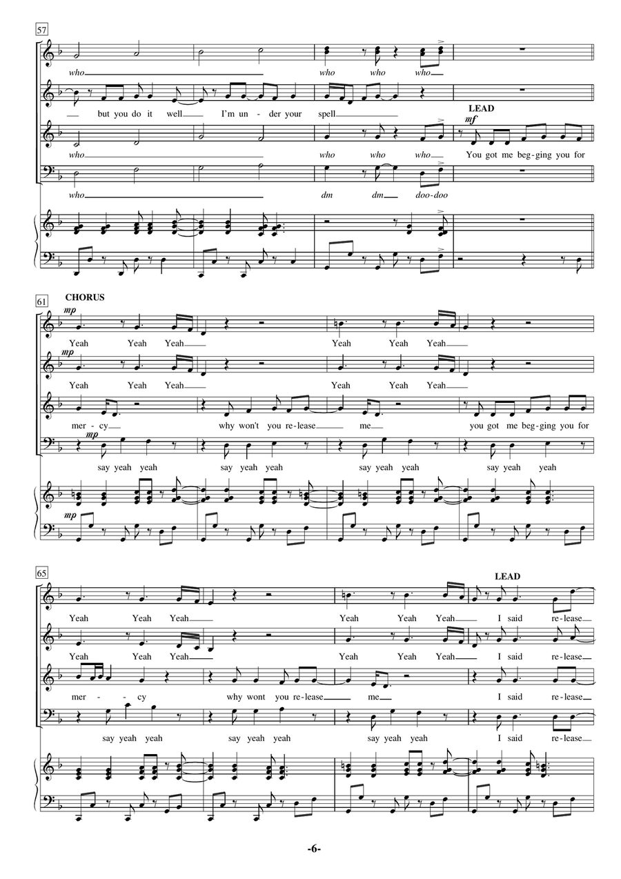 Mercy Mercy Choir scores gallery preview page 6