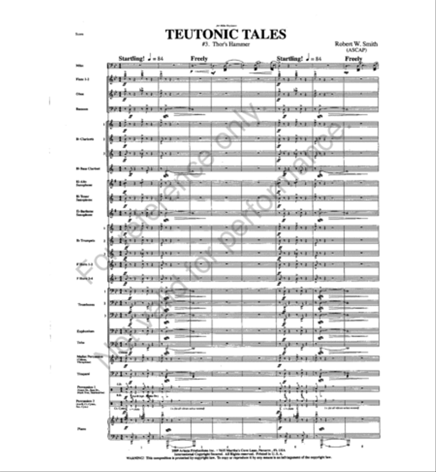 Thor's Hammer Concert Band scores gallery preview page 2