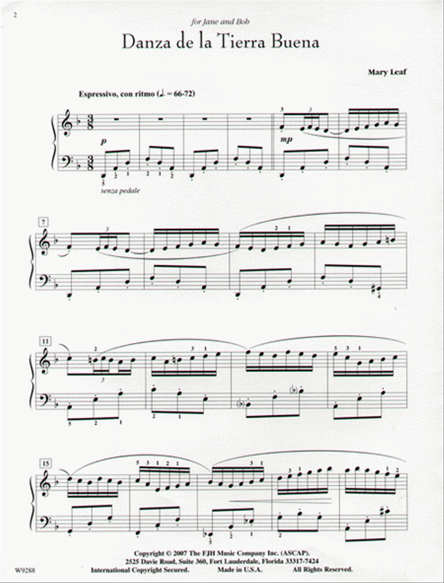 Danza de la Tierra Buena Danza de la Tierra Buena Piano Solo scores gallery preview page 3