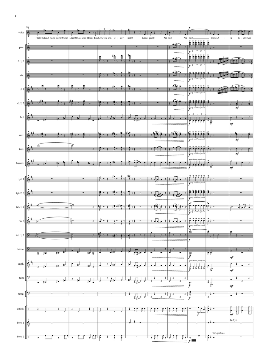 Prince Ali Concert Band scores gallery preview page 4