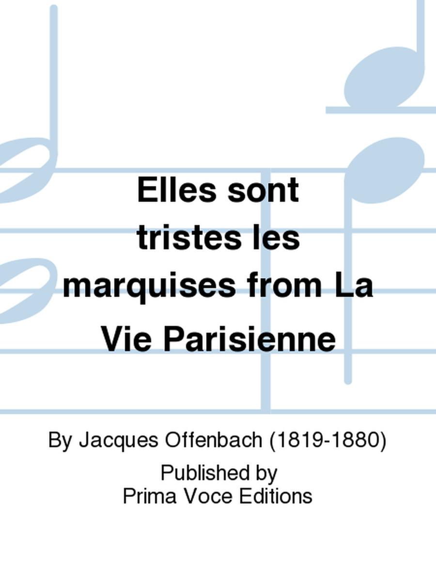 Elles sont tristes les marquises from La Vie Parisienne