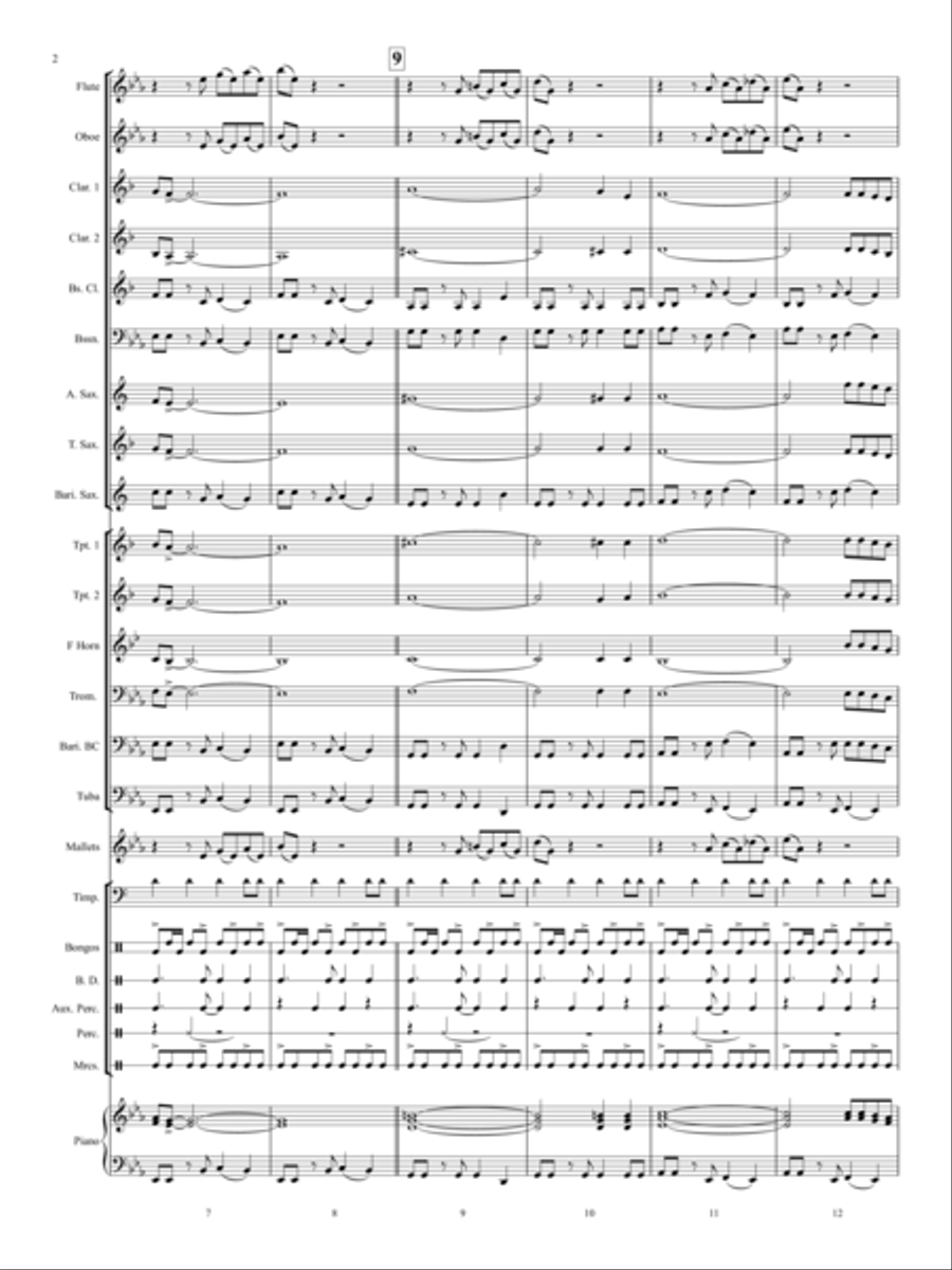 Siesta San Anton Siesta San Anton Concert Band scores gallery preview page 3