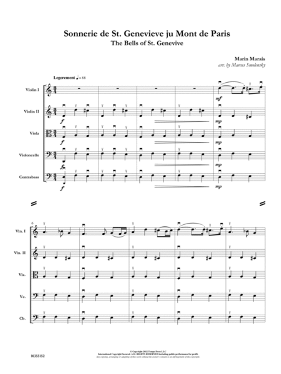The Bells of St. Genevieve Orchestra scores gallery preview page 2