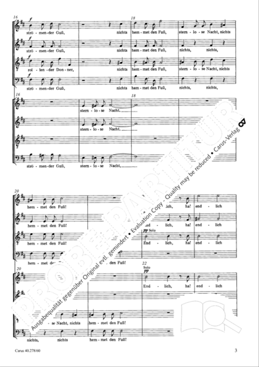 Ungewisses Licht 4-Part scores gallery preview page 4
