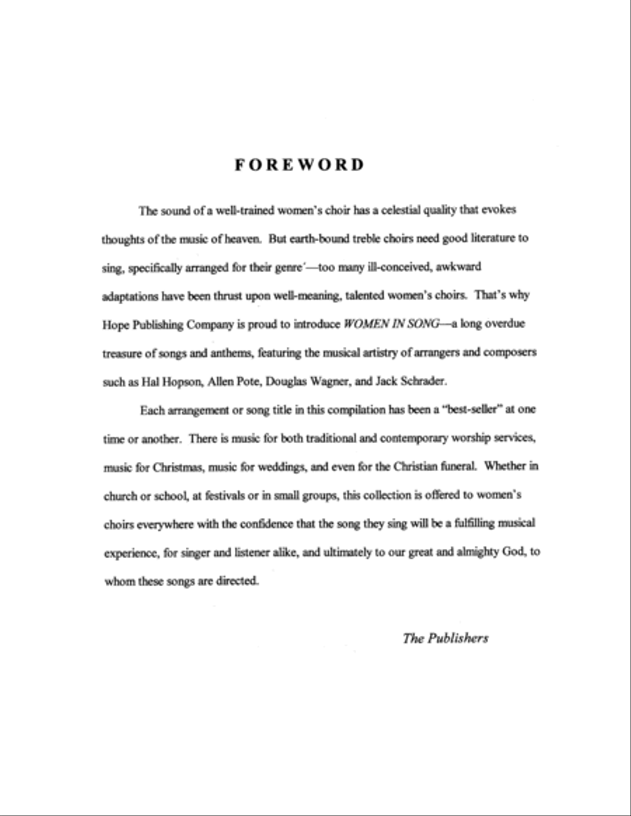 Women in Song 1 Choir scores gallery preview page 3