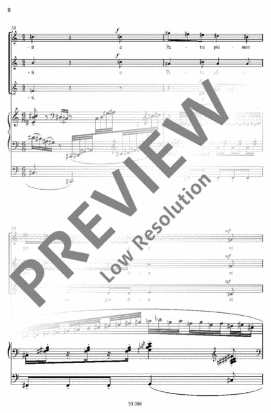Verbum caro factum est SSA scores gallery preview page 5