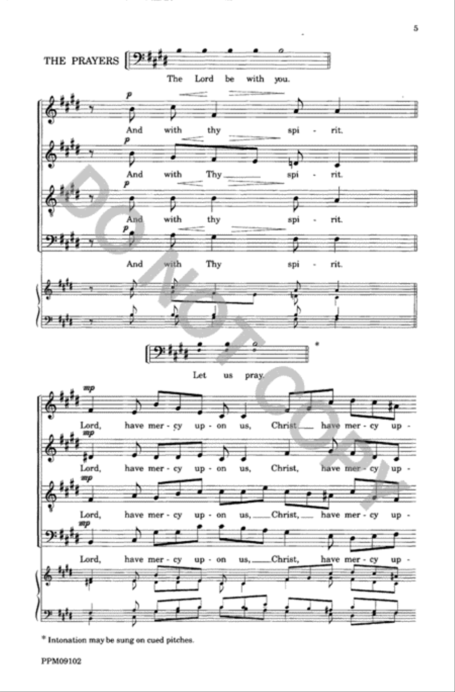Responses and Prayers 4-Part scores gallery preview page 6
