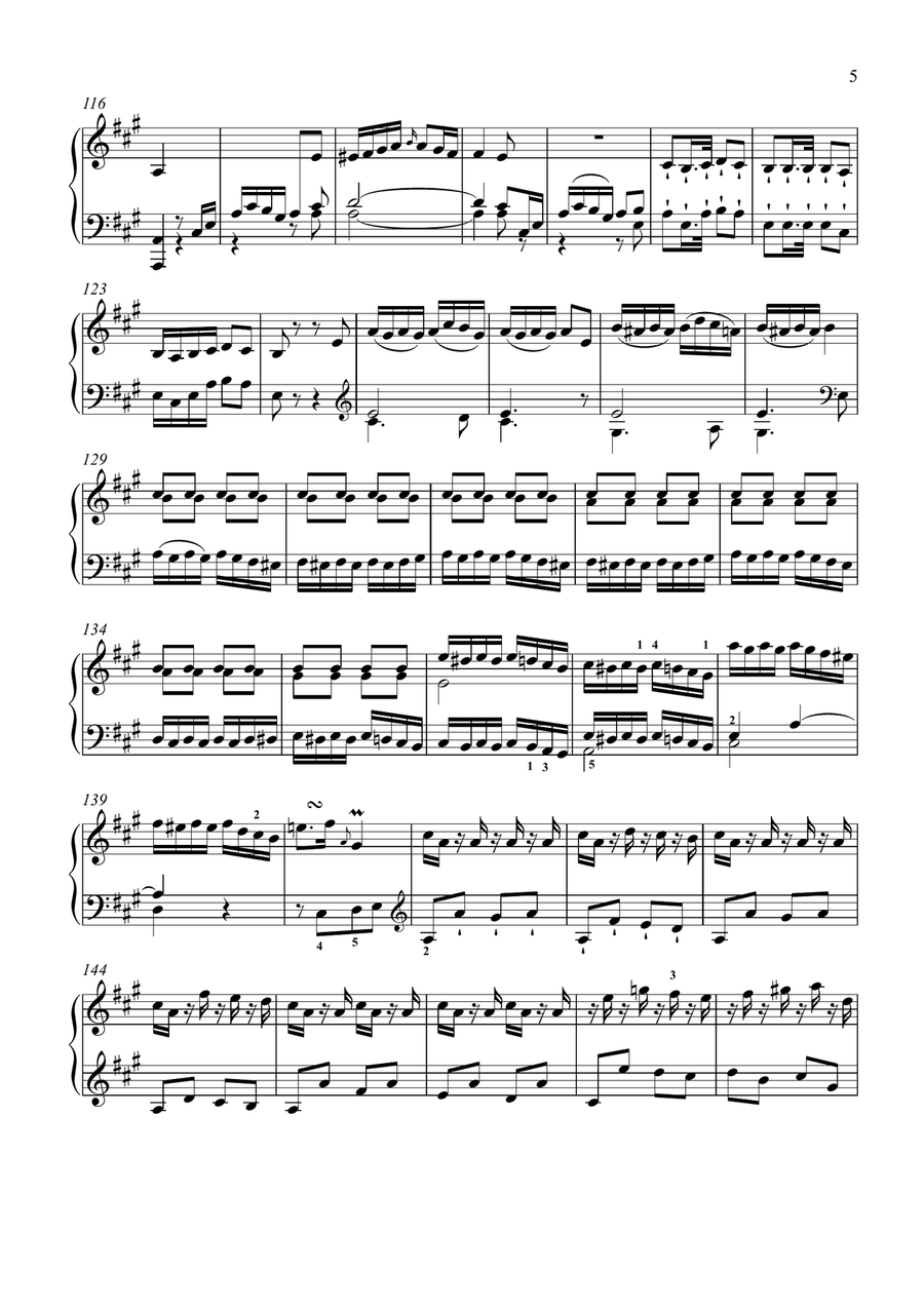Haydn-Piano Sonata in A major,Hob.XVI.30(Piano solo) Small Ensemble scores gallery preview page 6
