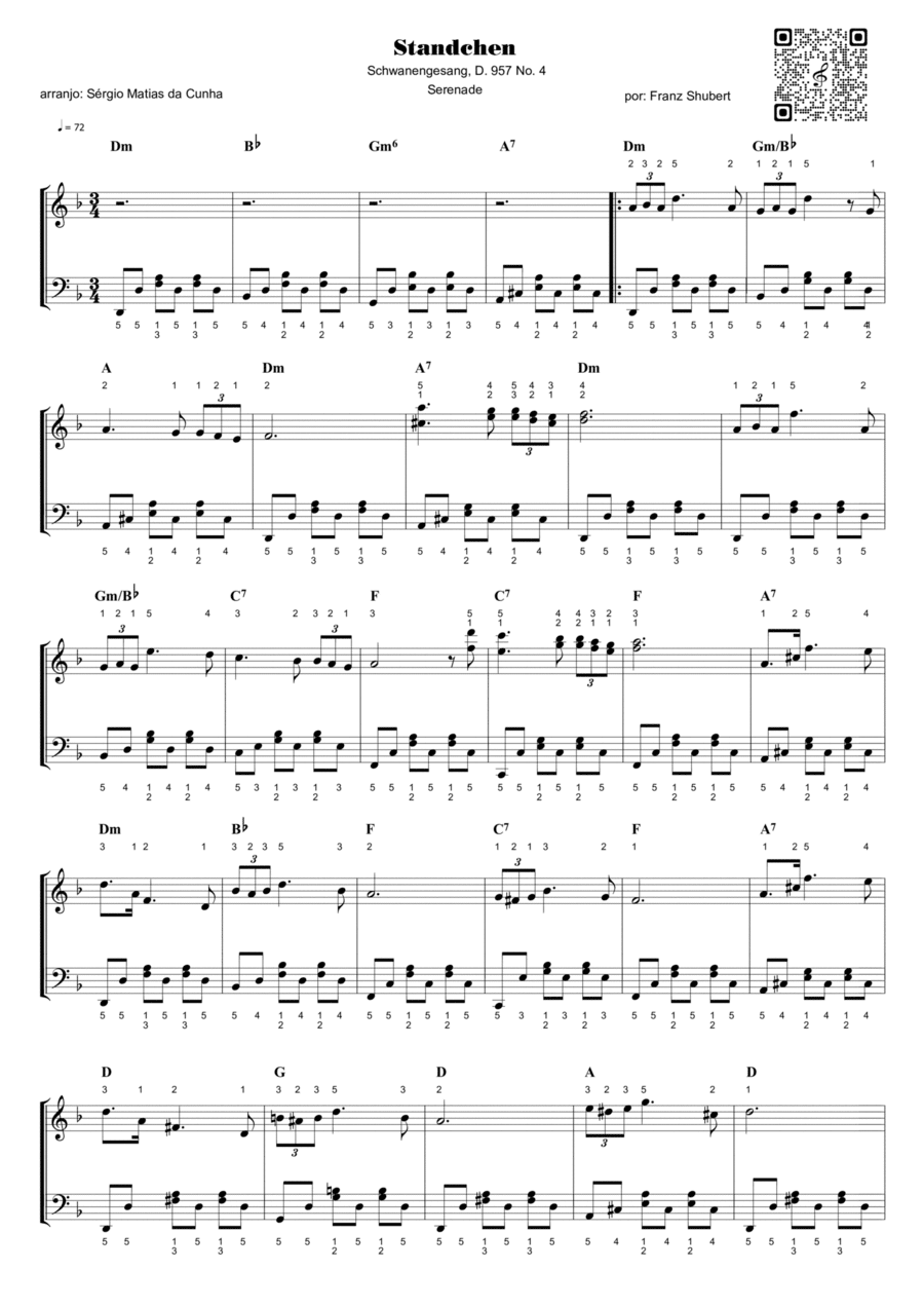 Serenade - D.957, Ständchen Piano Method scores gallery preview page 1