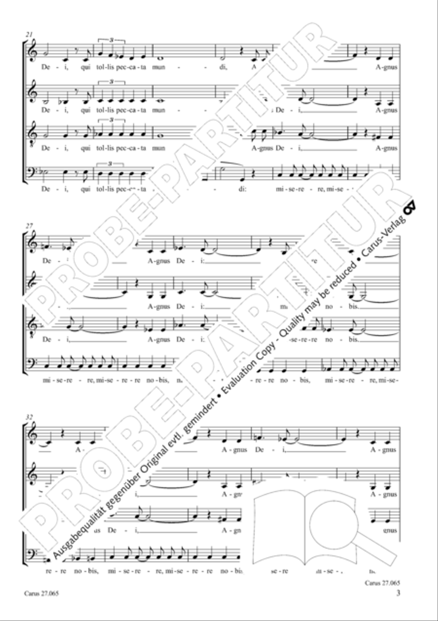 Agnus Dei 4-Part scores gallery preview page 4