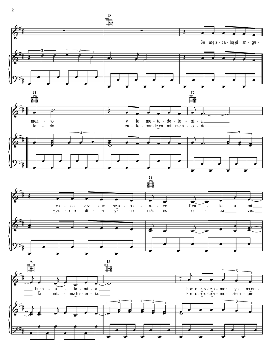 Ciega Sordomuda Acoustic Guitar scores gallery preview page 2