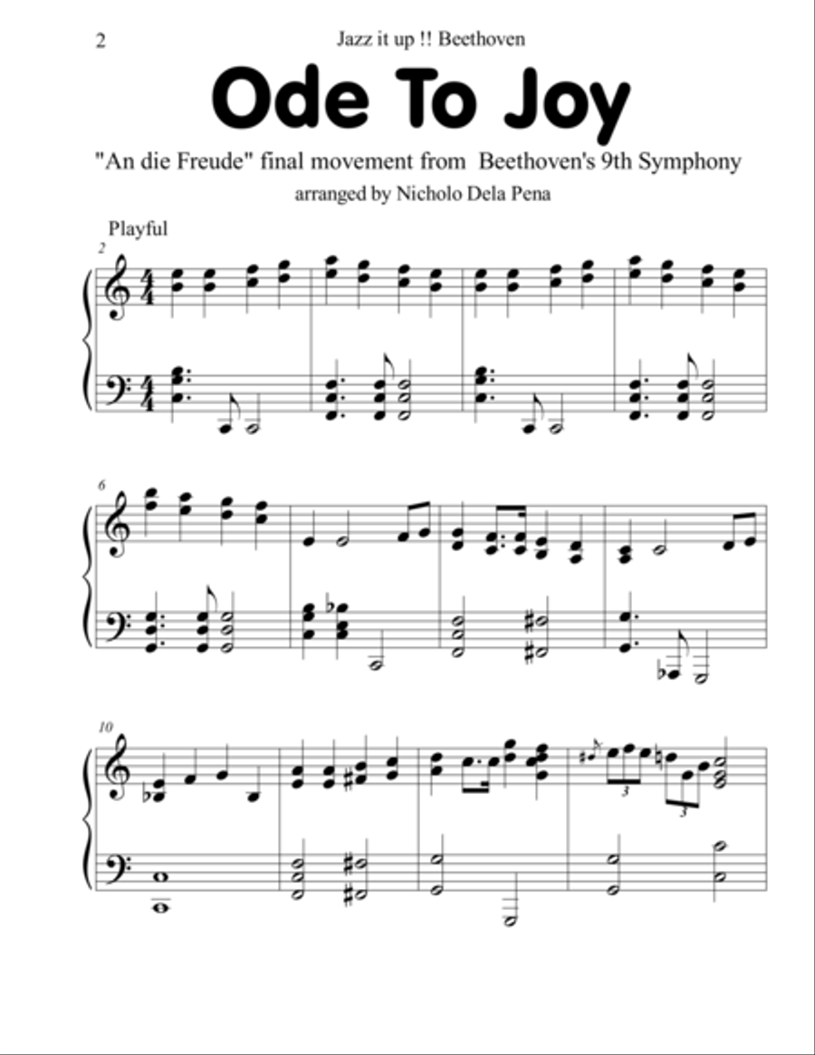 Jazz it up Beethoven Book Piano Solo scores gallery preview page 7
