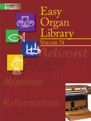 Book cover for Easy Organ Library, Vol. 74